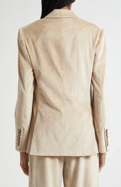 Veronica Beard Sevyn Corduroy Double Breasted Dickey Jacket In Neutral