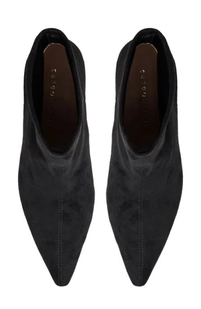 Jack Rogers Charleston Stretch Pointed Toe Bootie In Black