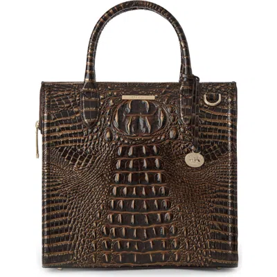 Brahmin Caroline Croc Embossed Leather Satchel
