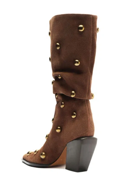 Schutz Tulsa Stud Pointed Toe Boot In Multi