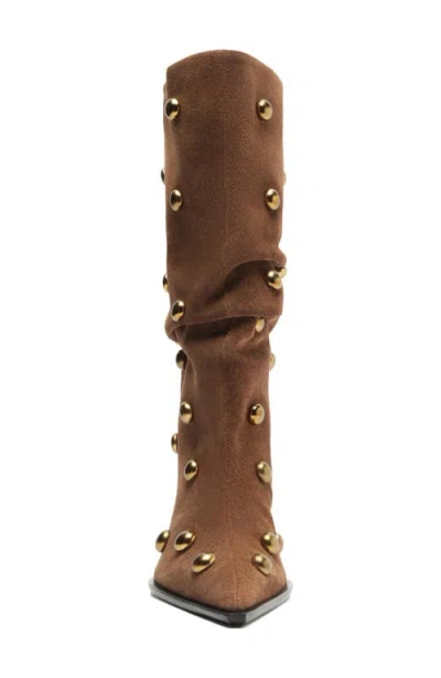 Schutz Tulsa Stud Pointed Toe Boot In Multi