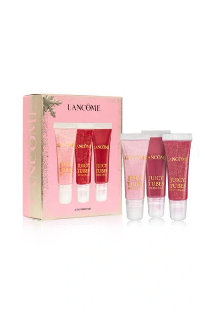 Lancôme Mini Juicy Tubes Lip Gloss Trio Gift Set 0.33 Oz/9.8 ml In Pink