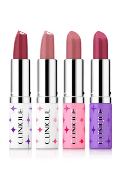 Clinique 4-pc.  Kisses: Hydrating Longwear Lipstick Gift Set In Multi