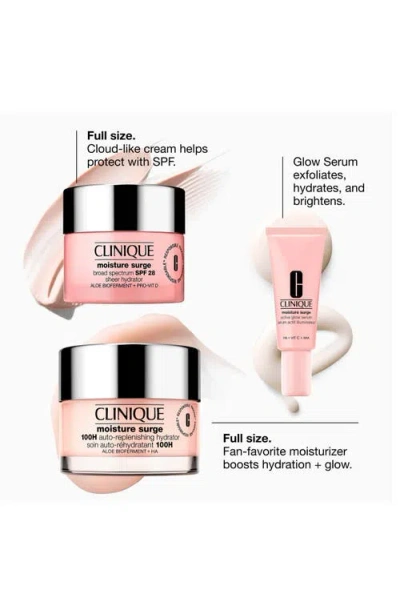 Clinique 4-pc. Glow From Am To Pm Moisture Surge Skincare Set In Transparent
