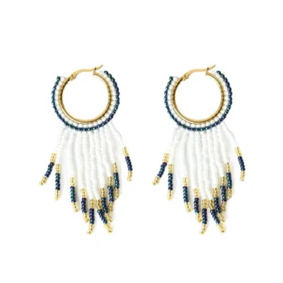 Fosterie Armada Fringe Embera Earrings In Multi
