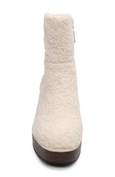 Sanctuary Emmet Faux Shearling Platform Bootie In Multi