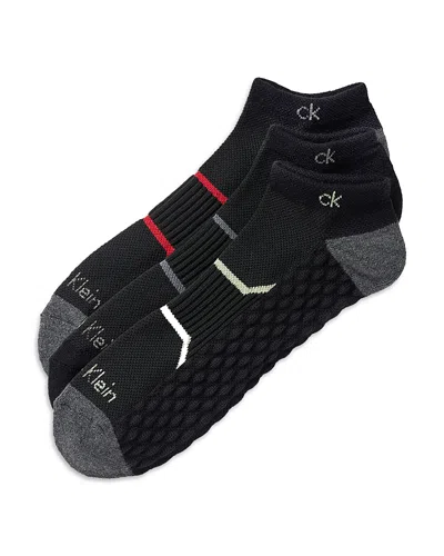 Calvin Klein No Show Socks, Pack Of 3 In Black
