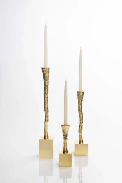 Lunares Nest Candle Holder In Gold