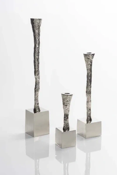 Lunares Nest Candle Holder In Metallic