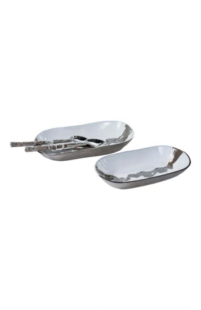 Lunares Dansbury Servers In Silver