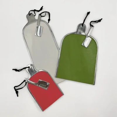 Lunares Cheese Paddle With Knife Set In Multi