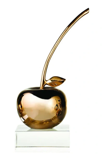 Lunares Apple Sculpture Gold In Gold