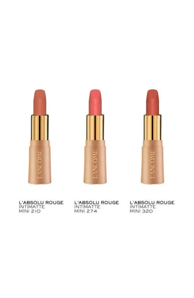 Lancôme L'absolu Rouge Intimatte Mini Soft Matte Lipstick 3 Piece Gift Set In Transparent