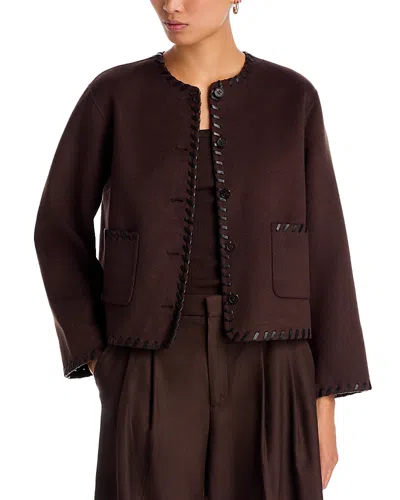 Rails Melanie Boxy Wool-blend Jacket In Brown