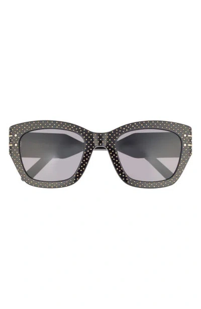 Dior Signature S16i 52mm Square Sunglasses In Black