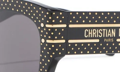 Dior Signature S16i 52mm Square Sunglasses In Black