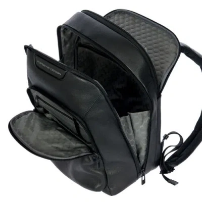 Porsche Design Roadster Leather Evo Backpack 14.5 In Black