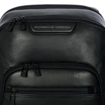 Porsche Design Roadster Leather Evo Backpack 14.5 In Black