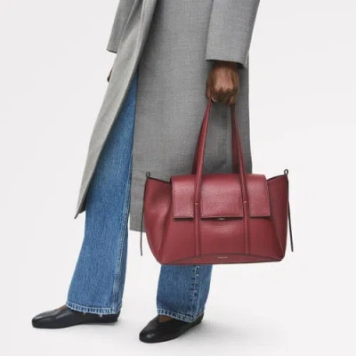 Radley The Chancery Medium Flapover Shoulder Bag In Burgundy