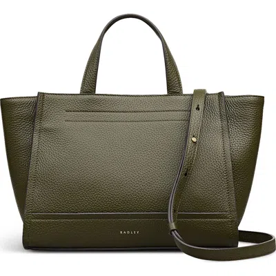 Radley Oak Street Medium Ziptop Satchel Bag In Green