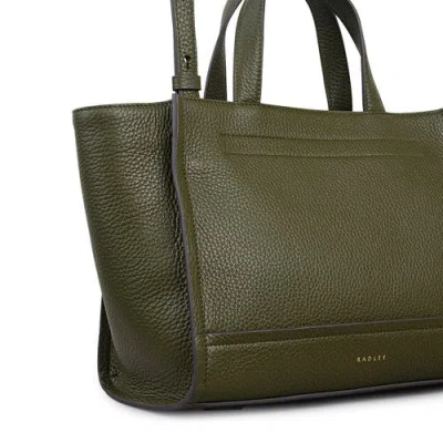 Radley Oak Street Medium Ziptop Satchel Bag In Green