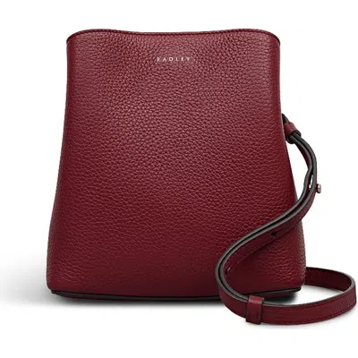 Radley Dukes Place Small Compartment Crossbody Bag In Burgundy