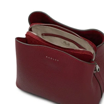 Radley Dukes Place Small Compartment Crossbody Bag In Burgundy