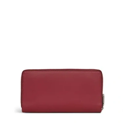 Radley Pockets Large Zip Around Wallet In Burgundy
