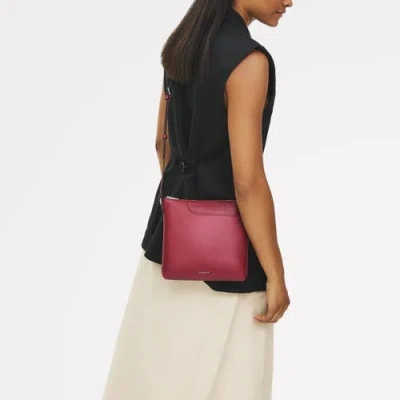 Radley Pockets Small Ziptop Crossbody Bag In Burgundy