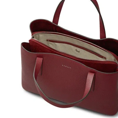Radley Dukes Place Medium Ziptop Satchel Bag In Red