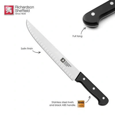Richardson Sheffield Universal 10-inch Butcher Knife With Notches In Black