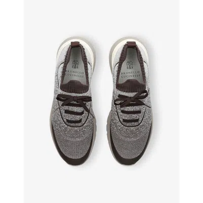 Brunello Cucinelli Stylish Sneakers With Contrast Sole And Round Toe In Multi