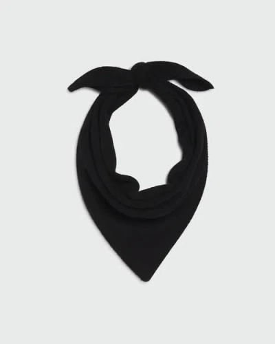 Almina Concept Triangle Neck Scarf In Black