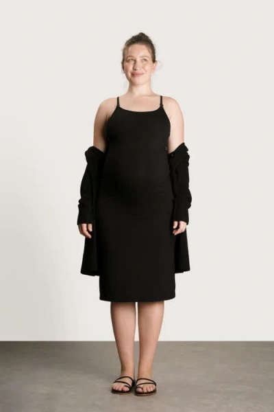 Nom Maternity Feel Good Nursing Nightgown In Black