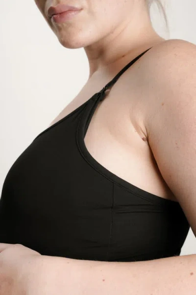 Nom Maternity Feel Good Nursing Nightgown In Black