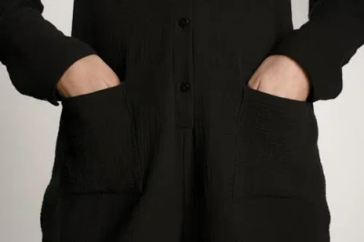 Nom Maternity Juniper Cotton Romper In Black