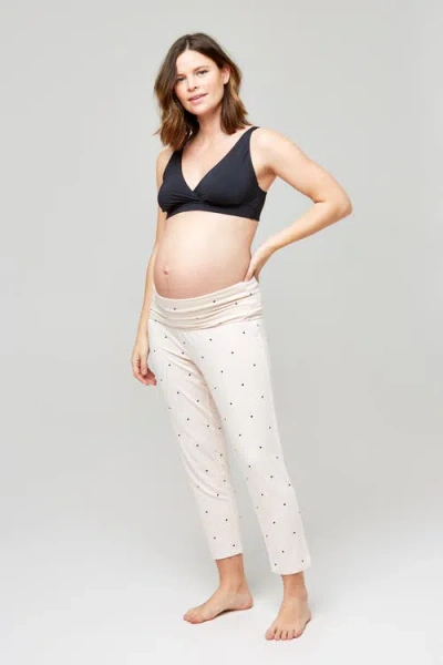 Nom Maternity Max Tapered Lounge Pants In White