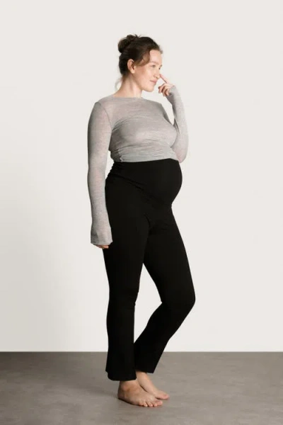 Nom Maternity London Pant 4 Way Stretch In Black
