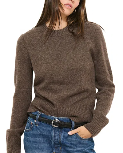 Alex Mill Marais Crewneck Sweater In Cashmere In Brown