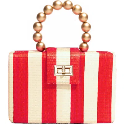 Soli & Sun The Louisa Woven Straw Clutch Bag