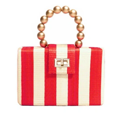 Soli & Sun The Louisa Woven Straw Clutch Bag
