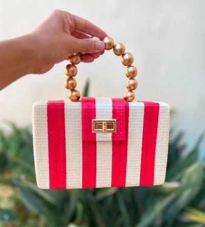 Soli & Sun The Louisa Woven Straw Clutch Bag