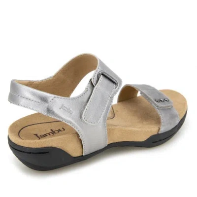 Jambu Morgan Casual Flat Sandal In Silver