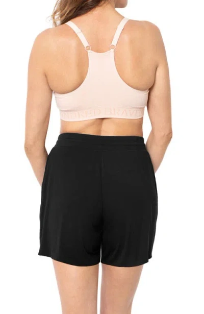 Kindred Bravely Maternity & Postpartum Lounge Short In Black