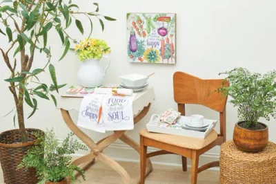 C & F Home C&f Home Vegetable Garden Placemats Set Of 6 Hardboard Easy To Wipe Clean, 13" X 16" In Multi