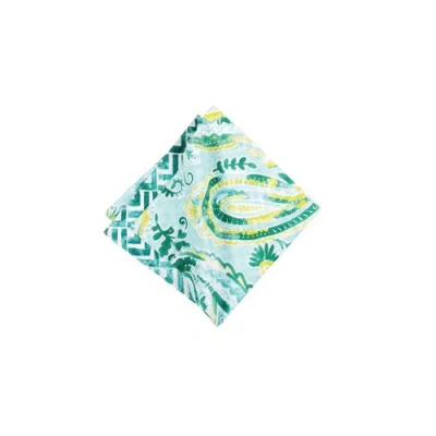 C & F Home C&f Home Jade Cotton Reversible Napkin Set Of 6 Decor In Blue