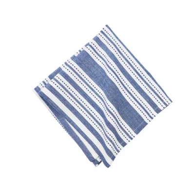 C & F Home C&f Home Warner Navy Napkins Set Of 6 In Multi