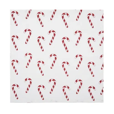 C & F Home C&f Home Candy Cane Wishes Napkins Set Of 6 In Multi