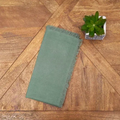 C & F Home C&f Home Frayed Aspen Napkin Set Of 6 In Green