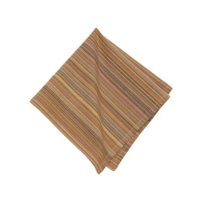 C & F Home C&f Home Cedar Stripes Napkin Set Of 6 In Brown